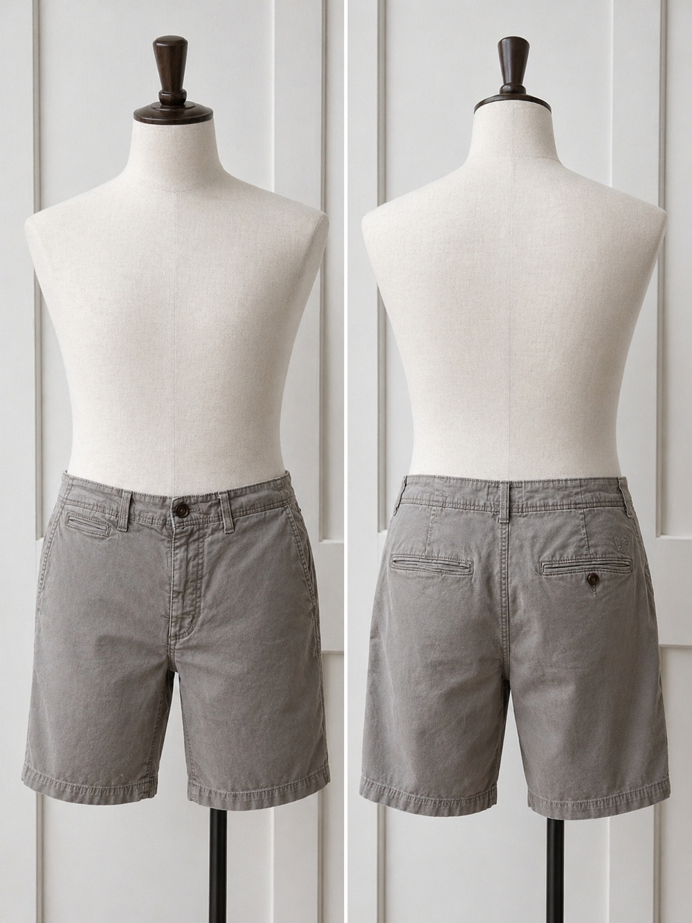 American Eagle Outfitters Men's Beige Flat Front Shorts